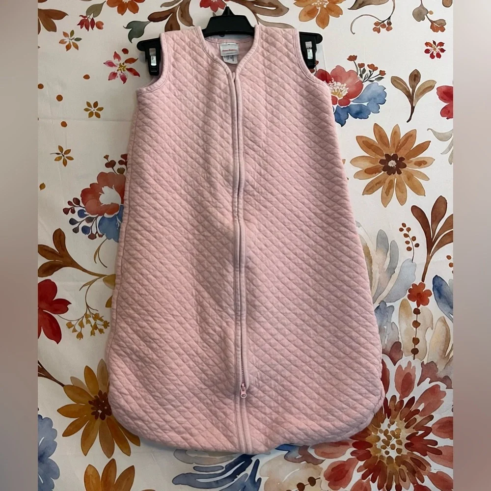 Hanna Andersson M Light Pink 100% Organic Minimal Clean Girl Wearable Sleep Sack